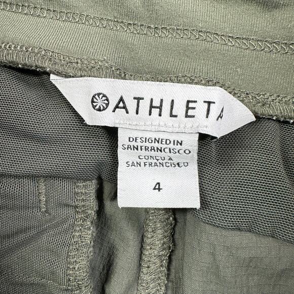 Athleta Pants Womens 4 Green Trekkie North Jogger Hiking Casual Trail Athletic - Picture 4 of 12